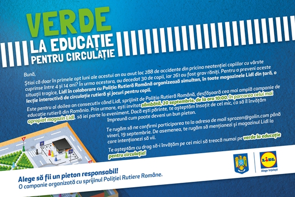 Pentru Al Doilea An Consecutiv Lidl Si Politia Rutiera Romana Dau