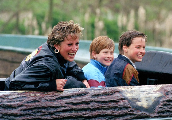 Printesa Diana, Printul William si Printul Harry