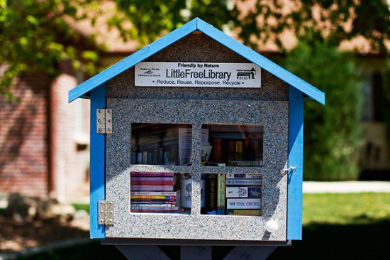 Mini-librarie gratuita, infiintata de o profesoara din SUA