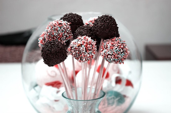 Popcakes intr-un vas de sticla