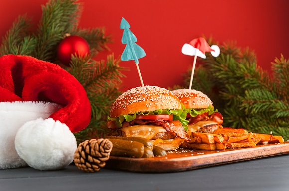 Hamburgeri decorati de Craciun