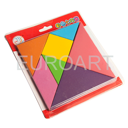 Puzzle lemn Tangram mare