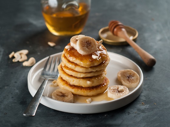 Mini-pancakes cu banane