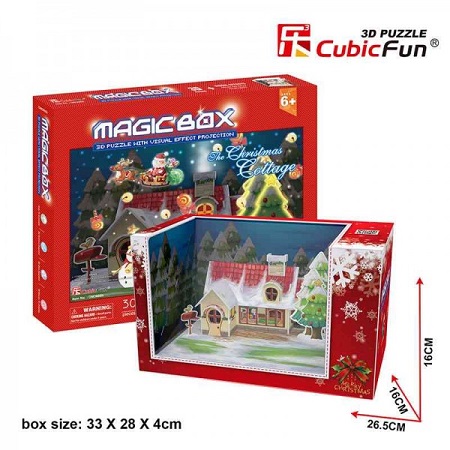 Puzzle 3 D Casuta de Craciun