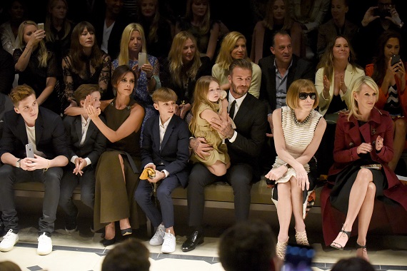 Victoria si David Beckham alaturi de copiii lor