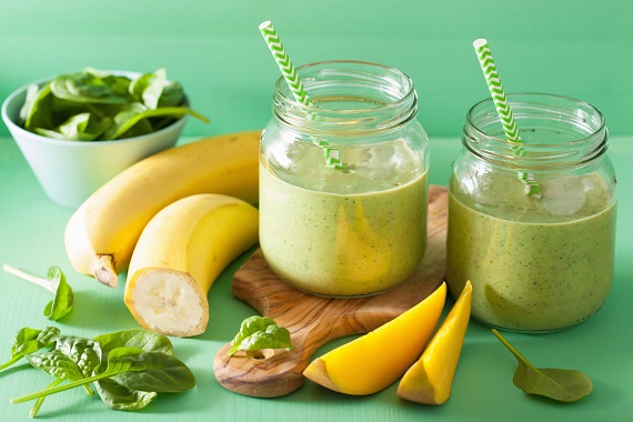 Smoothie cu banane si spanac