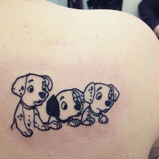 Tatuaj inspirat din 101 Dalmatieni