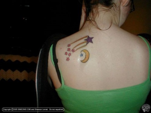 Tatuaj simbol-luna si stele