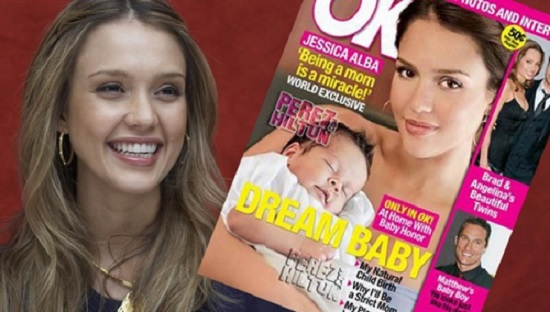 Jessica Alba si fiica sa in Ok Magazine