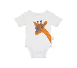Body bebelusi bumbac organic - Giraffe