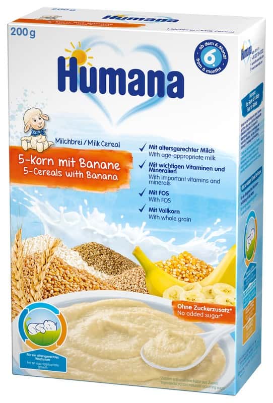 Humana 5 cereale cu banane