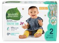 Scutece ecologice Seventh Generation Free&Clear - Mărimea 2(5-8kg) - 36 buc