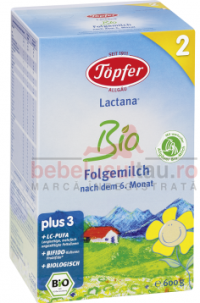  Lapte praf Topfer Lactana Bio Nr.2 6L+ 600g