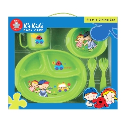 Set masa pentru bebelusi- 5 piese Verde Set masa pentru bebelusi- 5 piese Verde