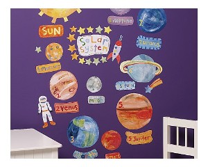 Sistemul solar - sticker copii