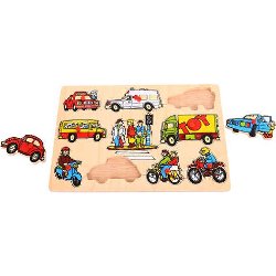  BigJigs Puzzle - Mijloace de transport