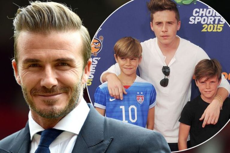 david beckham si fiii sai