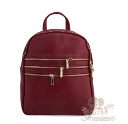 Rucsac piele marsala