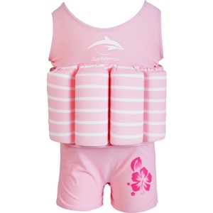 Costum Inot cu Sistem de Flotabilitate Ajustabil Pink Stripe