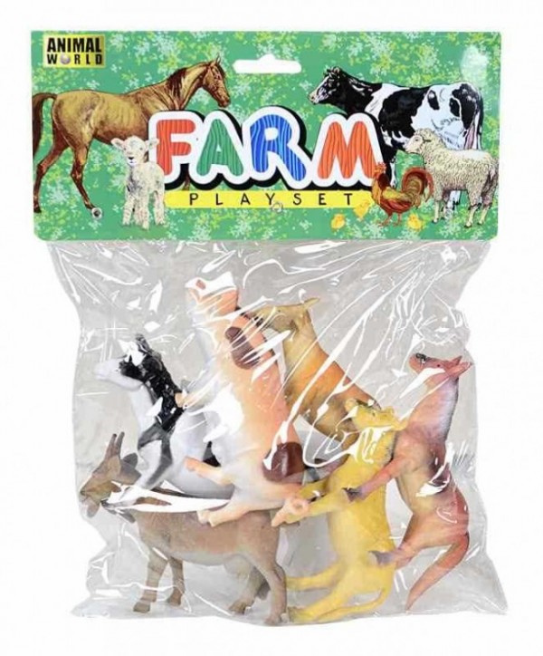 SET 6 ANIMALE DE FERMA 15 CM - MAXITOYS