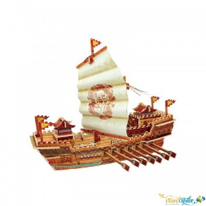 Puzzle 3D din lemn Corabie Tower Ship