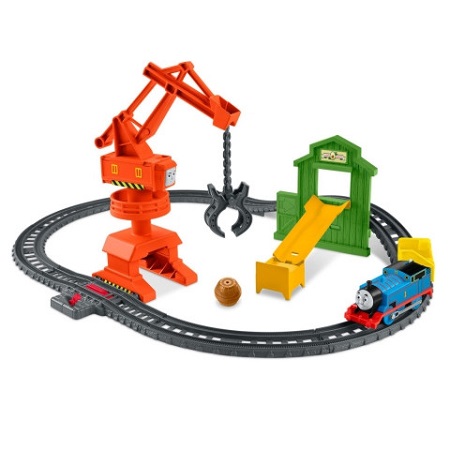 Set de joaca cu locomotiva Thomas si cu macaraua Cassia