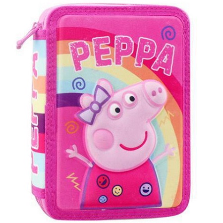 Penar dublu echipat cu imprimeu 3 D Peppa Pig