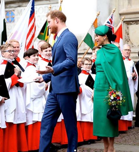 Meghan Markle si Printul Harry la un eveniment desfasurat la Westminster