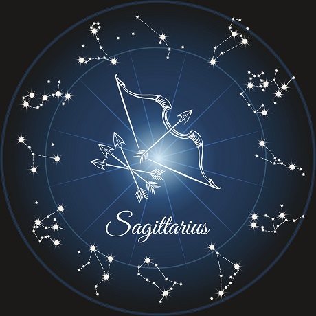 reprezentare-a-zodiei-Sagetatori-alaturi-de-constelatii