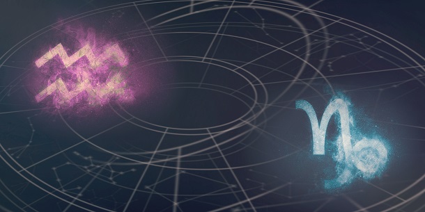 ilustrare-a-compatibilitatii-dintre-zodiile-Capricorn-si-Varsator