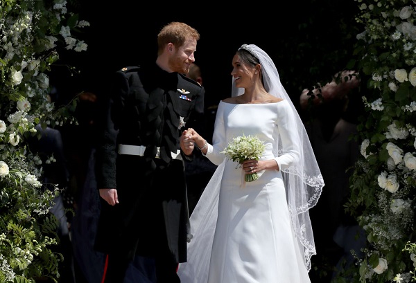 imagine de la nunta Printului Harry si a lui Meghan Markle