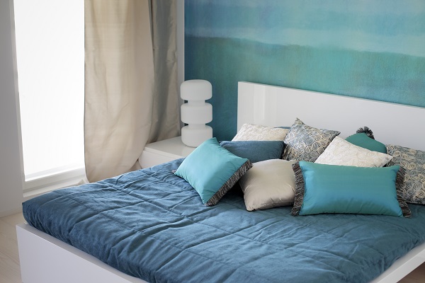 dormitor in culori marine
