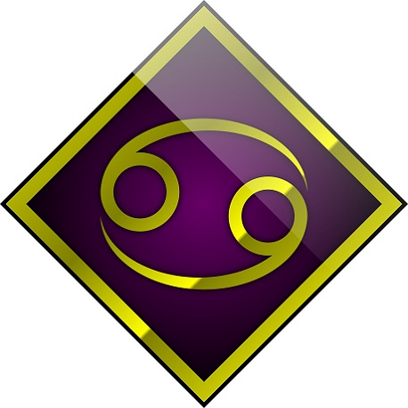 simbol al zodiei Rac, ilustratie