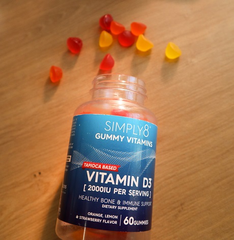 supliment alimentar cu vitamina D3 pe baza de bomboane gumate