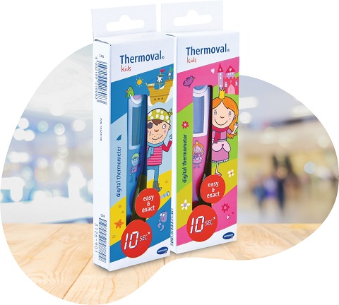 termometre digitale colorate Thermoval kids