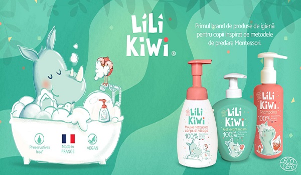 diverse produse de igiena pentru copii, de la brandul LiLiKiWi