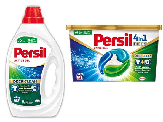 noua gama Persil Deep Clean, detergent sub forma de gel si discuri 4 in 1