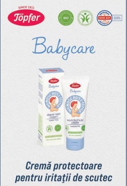 crema protectoare iritatii scutec Topfer, gama Babycare