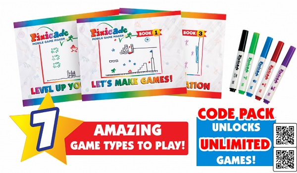 ce include kitul creativ Pixicade Mobile Game Maker