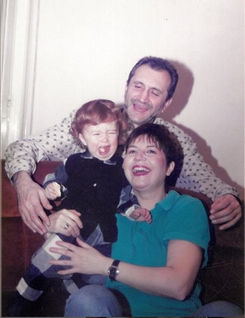 Magda Catone, Serban Ionescu si fiul lor Carol, intr-o poza veche
