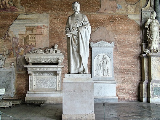 statuia lui Leonardo Bonacci, cunoscut si ca Leonardo Fibonacci