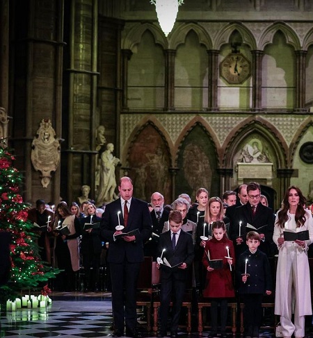 printii de Wales cantand in cadrul unui eveniment organizat de Westminster Abbey