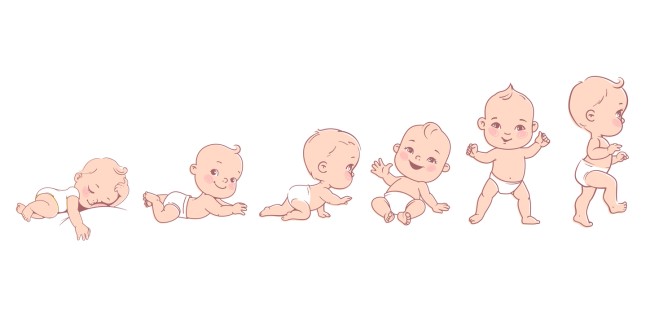 ilustratie dezvoltare bebelus