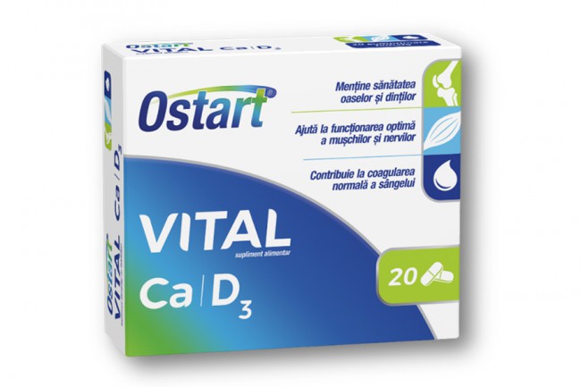 Ostart® Vital Ca + D3 comprimate