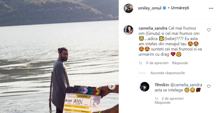 Captura comentariu la postarea lui Smiley