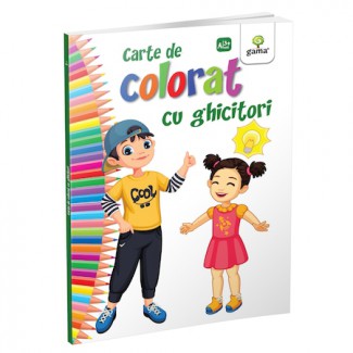 carte de colorat cu ghicitori pentru copii