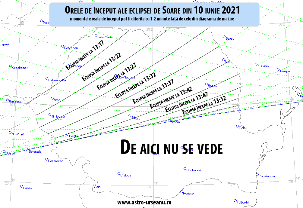 orele de inceput ale eclipsei solare 2021