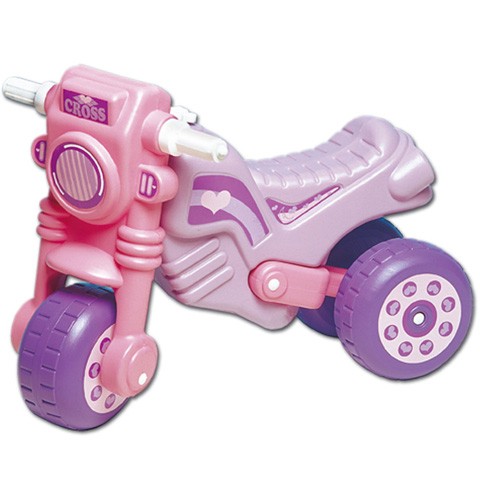 Motocicleta fara pedale Cross roz D Toys
