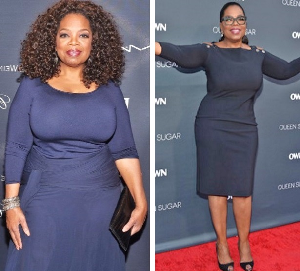 oprah infatisata inainte si dupa ce a slabit 41 de kilograme