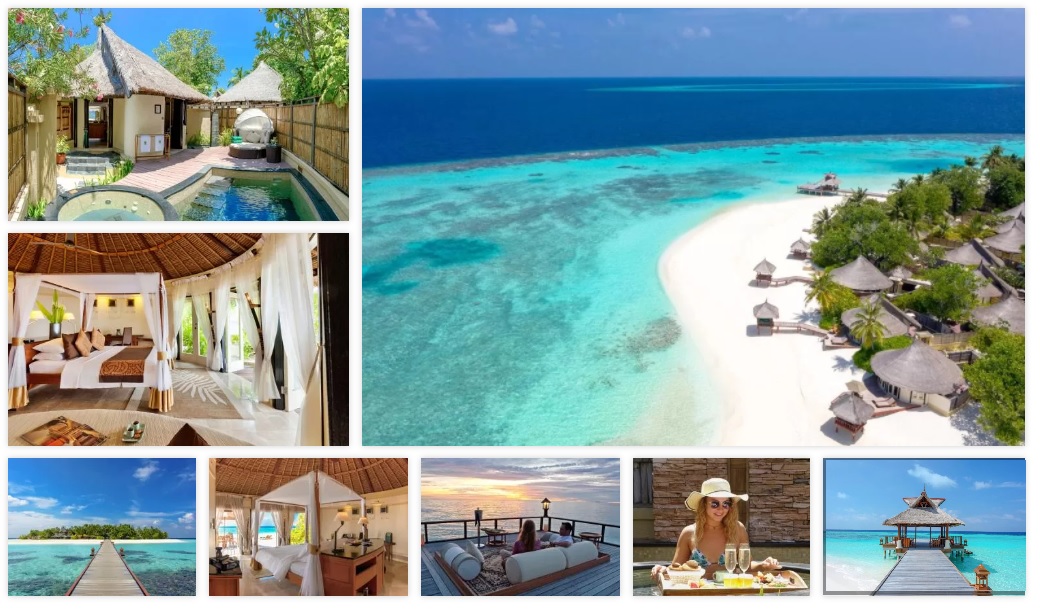 poze cu un resort din maldive